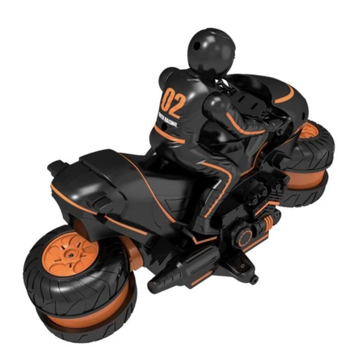 360° Spinning High-Speed Stunt Motorcycle