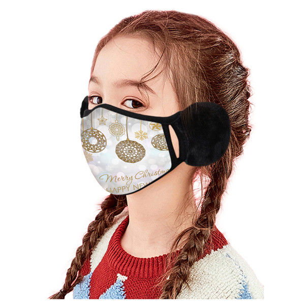 Children's Christmas Style Earmuffs Mask