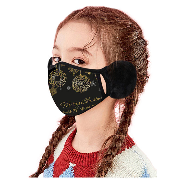 Children's Christmas Style Earmuffs Mask