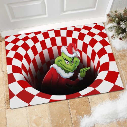 Grinch Vortex Illusion Doormat