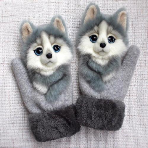Hand-Knitted Pet Gloves
