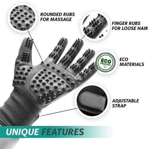 Upgrade Shedding Bathing Massage Pet Grooming Gloves