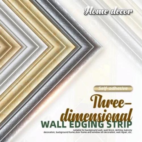 Self-adhesive 3D Wall Edging Strip - 7.55 feet