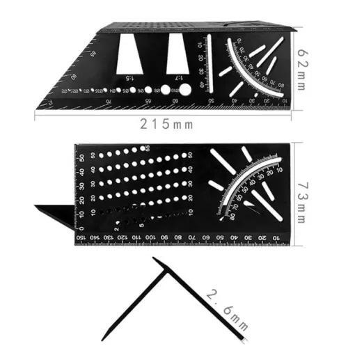 3D Multi-Angle Measuring Ruler
