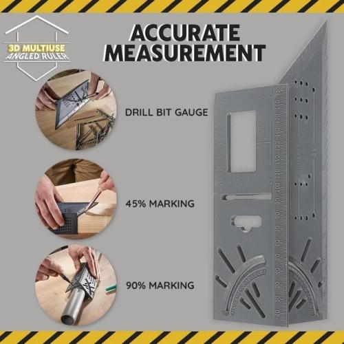 3D Multi-Angle Measuring Ruler