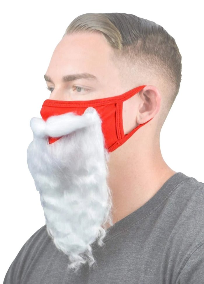 🔥HOT SALE🔥Holiday Santa Beard Face Mask Costume for Adults