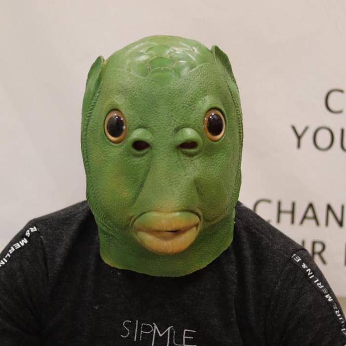 Newest Green Fish Head Mask