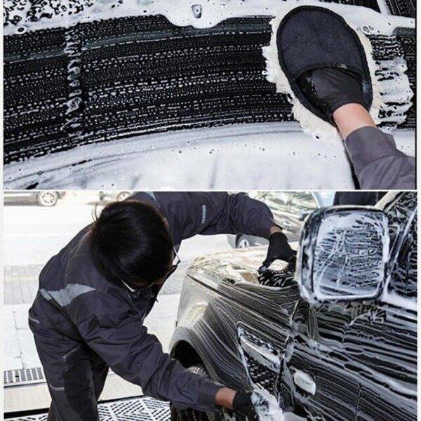Car Soft Care Washing Polishing Cleaning Gloves(3PCS)