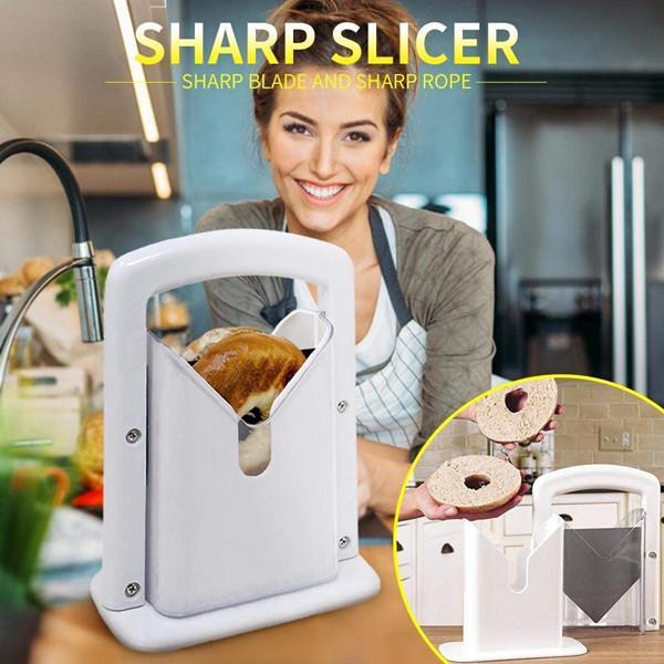 Portable Removable Bread Bagel Guillotine Slicer