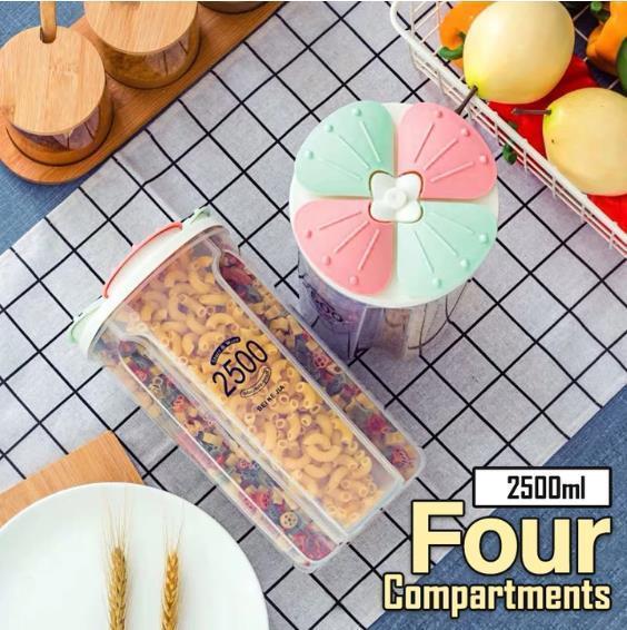 Rotating Kitchen Storage Tank Dry Food Storage Containers