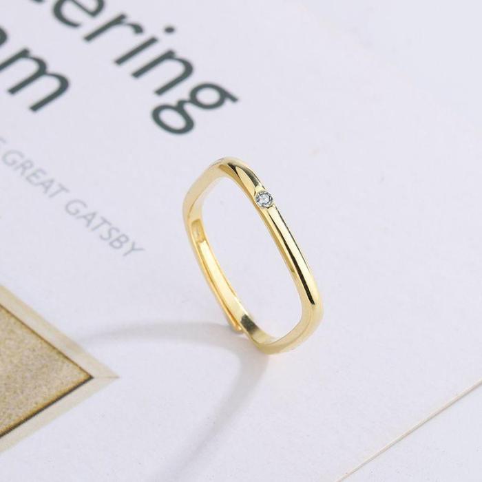 Fashion Square Design Ring Necklace Accessories