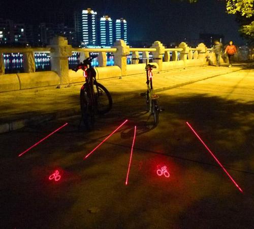 Laser Bike Light Rear Bike Tail Light