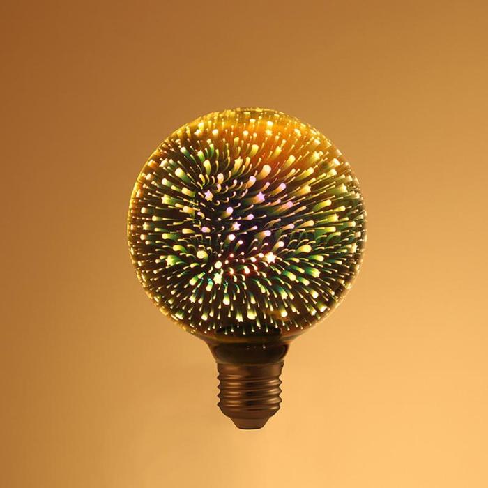3D colorful firework lights