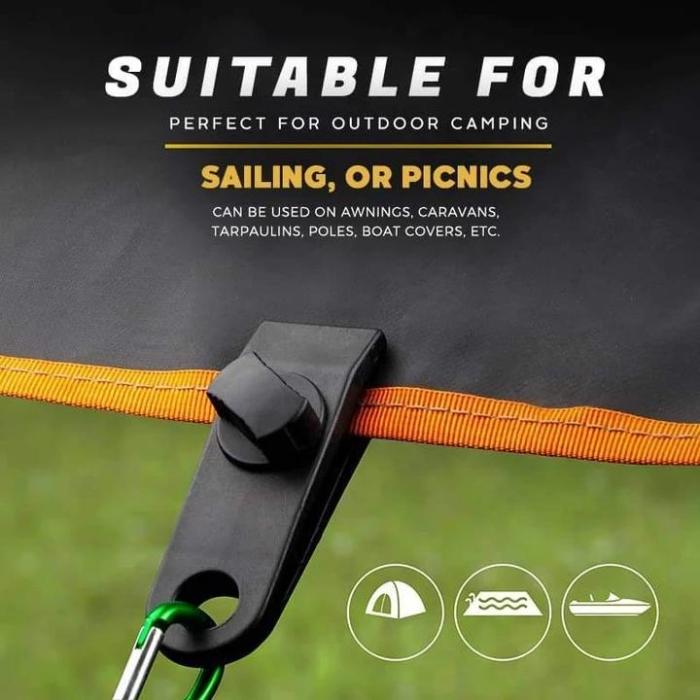 Fixed Plastic Clip For Outdoor Tent - Tent Clips Outdoor Camping(10 PCS)