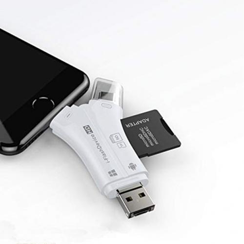 4-in-1 Portable Memory Card Reader For Phones