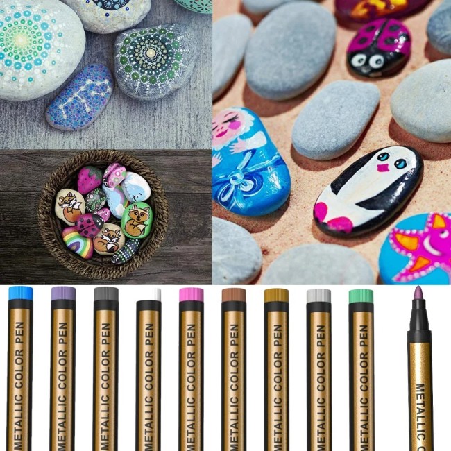 DIY Easter Eggs - Waterproof Paint Marker Pen（10-color suit）