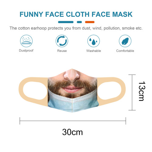 Bandit Prank Face Mask,👻Washable,🥰Ultra Soft