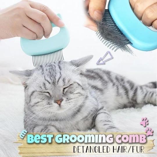 Pet Hair Removal Massaging Shell Comb