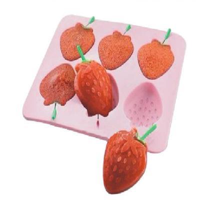 3D Strawberry Silicone Ice Tray Mold