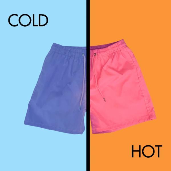 Men's Color-changing Swimming Trunks Beach Shorts