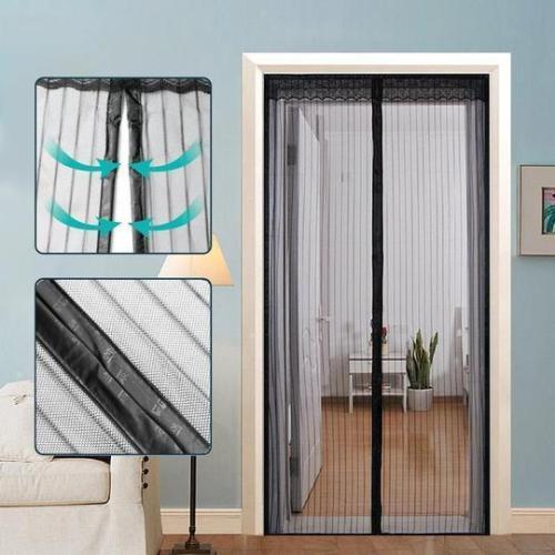 Anti-mosquito Magnetic Screen Door With Full Frame Velcro