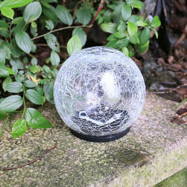 Solar Led Glass Ball Garden Lawn Lamp
