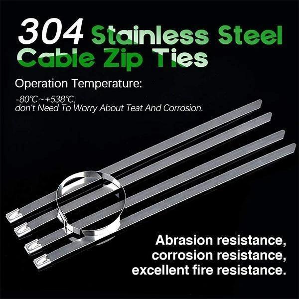 Stainless steel cable tie (100 PCS)