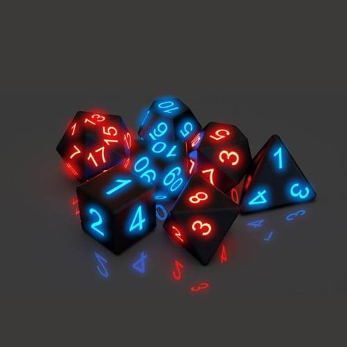 Awesome Board Game Glowing Dice(7 PCS)