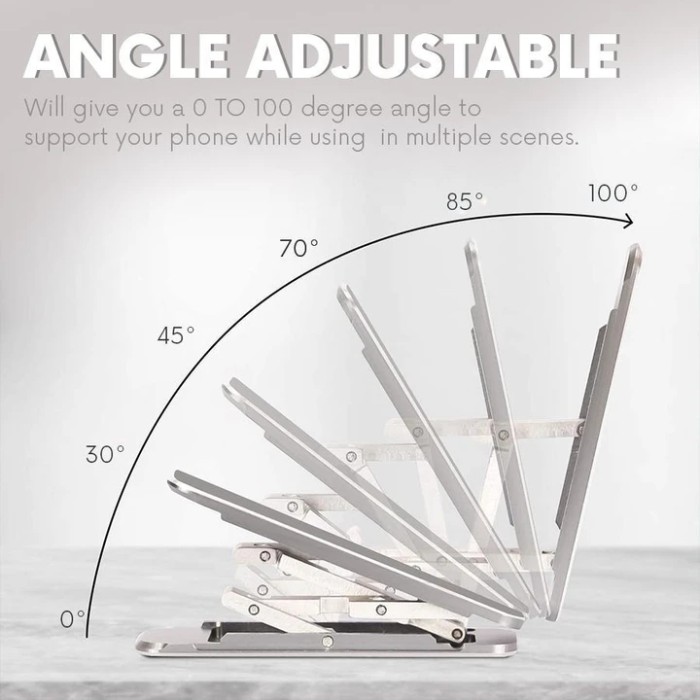 ULTRA THIN STICK-ON ADJUSTABLE PHONE STAND