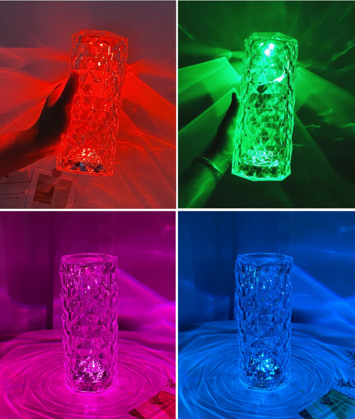 Crystal Diamond Table Lamp