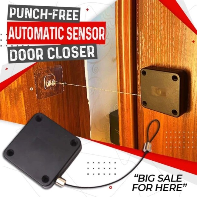 Punch-free Automatic Sensor Door Closer