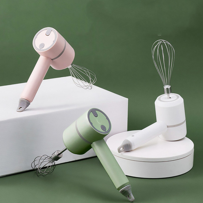 Rechargeable Wireless Mixer Portable Electric Food Mixers Handheld Blender Power Dough Blender