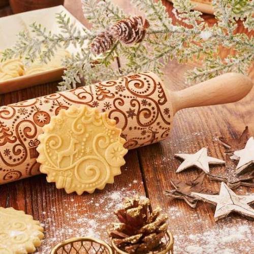 Christmas 3D Rolling Pin
