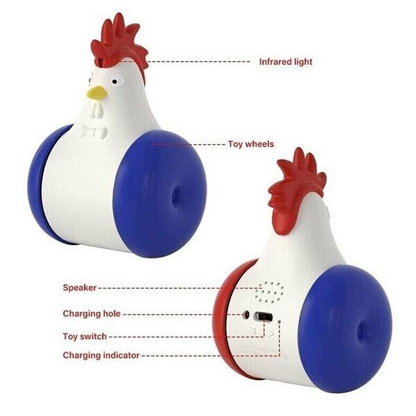 Laser Rooster Toy And Pet Gravity Ball