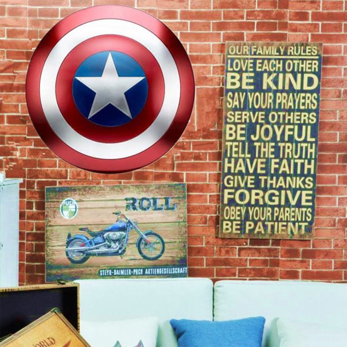 Captain America 13 inch Shield for cosplay and home decoration