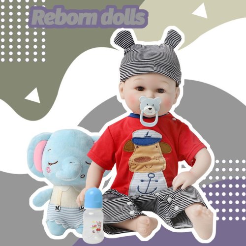 22 inch soft silicone reborn boy baby doll toys for children
