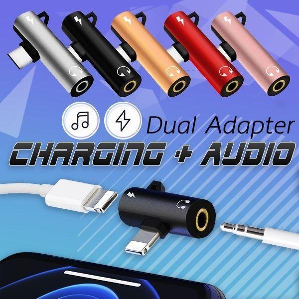 Dual Charging & Audio Adapter