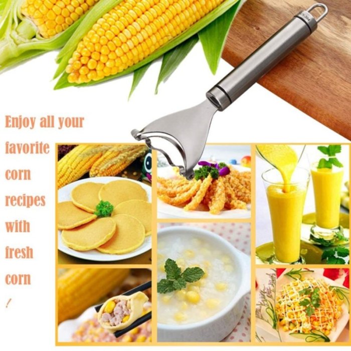 Premium Stainless Steel Corn Slicer Peeler