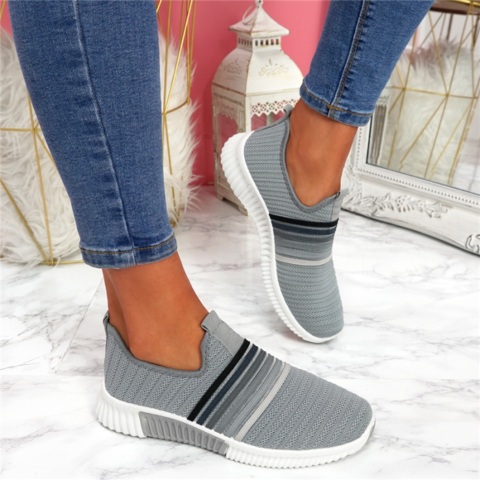 Breathable New Flying Woven Casual Shoes Women Sneakers -snk