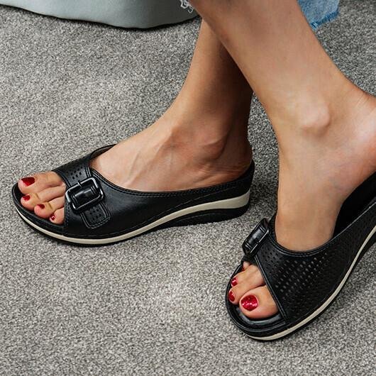 Women's shoes 2021 summer bohemian platform slippers female plus size sandals -san