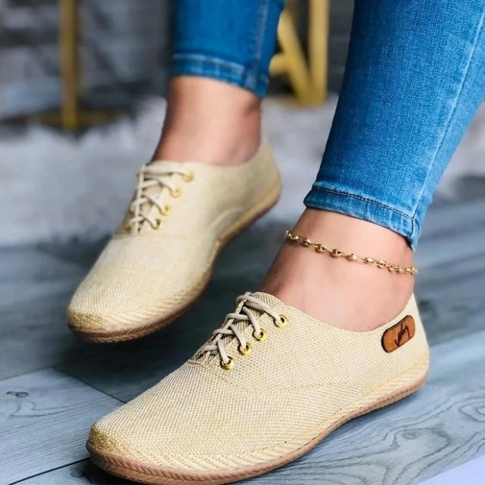 Women's Lace-Up Soft Sole Casual Shoes