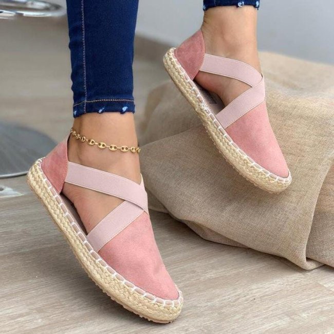 Women's Comfy Classic Flat Shoes Espadrilles Sandals -san