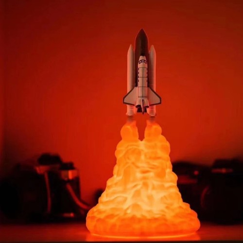 3D Space Shuttle Lamp Light For Night Decor