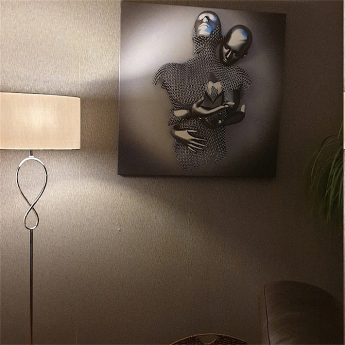 Love Heart Gray - 3D Art Wall