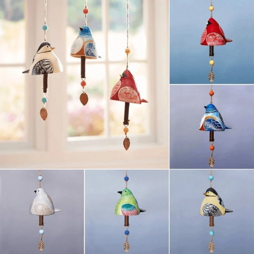 💕BIRD SONG CERAMIC BELL COLLECTION SET OF 6