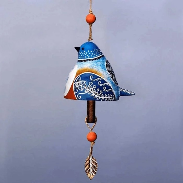 💕BIRD SONG CERAMIC BELL COLLECTION SET OF 6