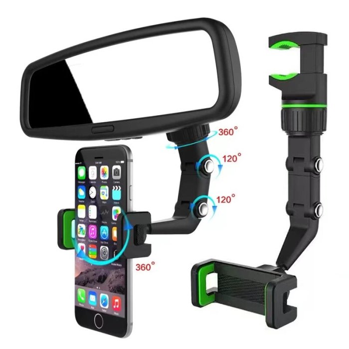 💖2022 Father's Day Promotion- 40% OFF🌹Multifunctional Rearview Mirror Phone Holder
