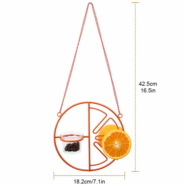 【🐦Special 50% OFF)-2 In 1 Hanging Clementine Hummingbird Oriole Feeder