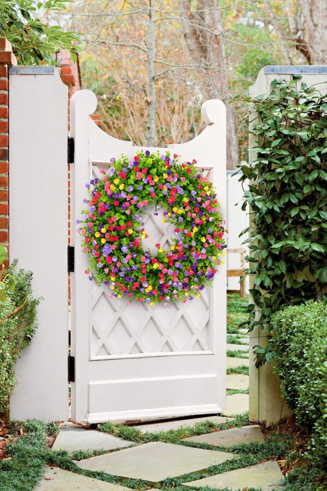 💐🎉Farmhouse Colorful Cottage Wreath(🎁Spring Hot Sale🎁)