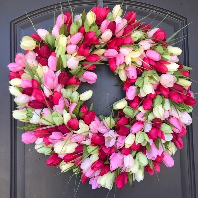 BESTSELLER Spring Wreath- Tulip Spring Wreath